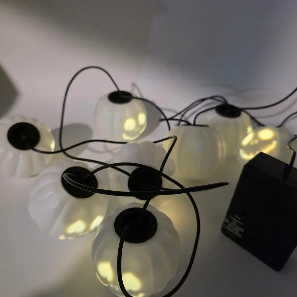 Disney Tim Burton's The Nightmare Before Christmas 8 Singing Pumpkin Lights